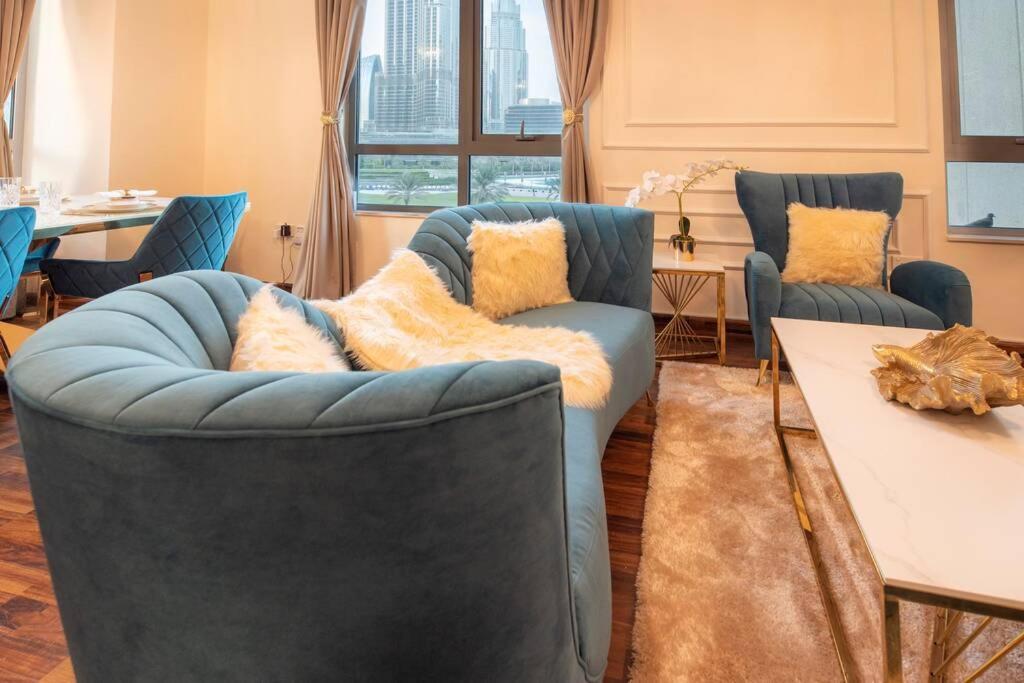 First Class 2Br With Full Burj Khalifa And Fountain View Dubaj Exteriér fotografie