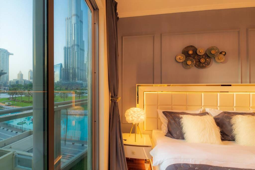 First Class 2Br With Full Burj Khalifa And Fountain View Dubaj Exteriér fotografie